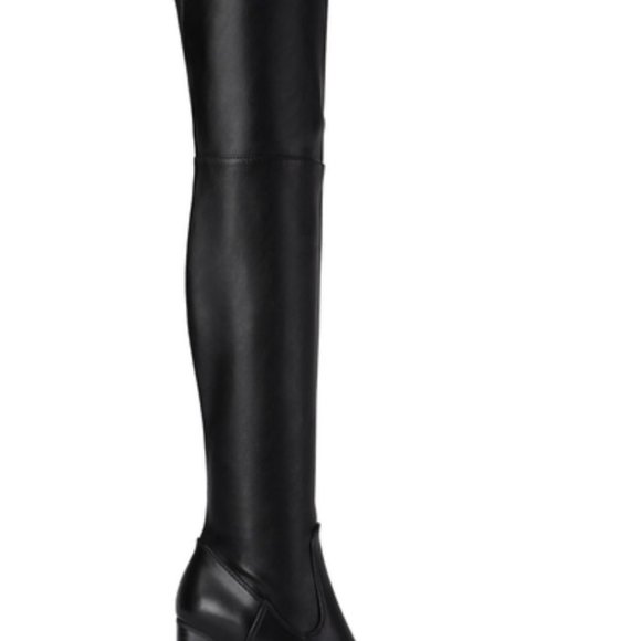 Square Toe High Heel Over The Knee Boot - Picture 4 of 5